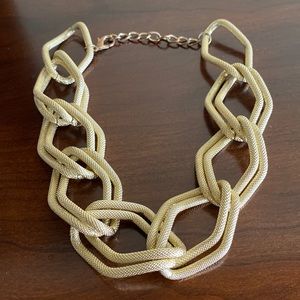Gold chain costume necklace